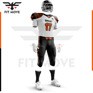 Ensemble combo américain design personnalisé anti-éruption cutanée de football respirant et anti-UV avec impression numérique ensemble à capuche unisexe service OEM - Product Image 6