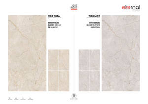 Carreaux de porcelaine polis de qualité supérieure 600x1200 mm, finition travertin veiné, grand panneau, moderne, résidentiel - Product Image 5