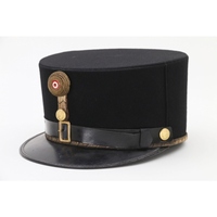 Gorra Austro-Húngara de la Primera Guerra Mundial, Réplica, con Cordones, para Fiestas, Accesorio Histórico, Detalles Auténticos, Tela de Lana Fina, Bordado a Mano