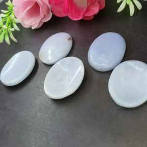 Piedra de preocupación de Angelita, piedra de Palma de cristal pulida superior, Reiki natural piedra preciosa para curar, estilo Feng Shui con estilo de hada - Product Image 3