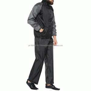 Chándal deportivo personalizado para hombre, cortavientos, chaqueta con cremallera para hombre y pantalón, ropa de entrenamiento, conjunto OEM de tela transpirable de fábrica - Product Image 3