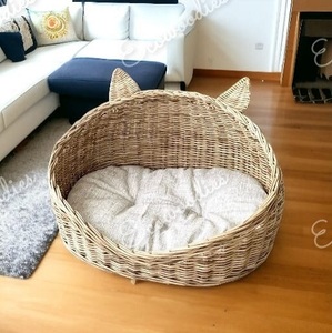 High Quality Environmental Protection Lovely Home Small-Breed Dog Pet Nest Furniture Hand Woven Cute Cat Bed - Product Image 2