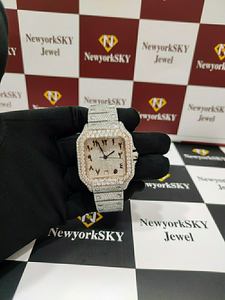 Customized VVS Clarity Moissanite Diamond Mechanical <b>Watch</b> for Men's 100% Pass Diamond Tester <b>Iced</b> <b>Out</b> Luxury Fine Jewelry - Product Image 2