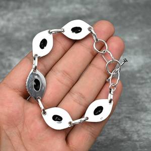 Black Onyx <b>Bracelet</b> 925 Sterling Silver Handmade Jewelry Gemstone <b>Bracelet</b> Gift For Women Her Luxury Fashion - Product Image 6