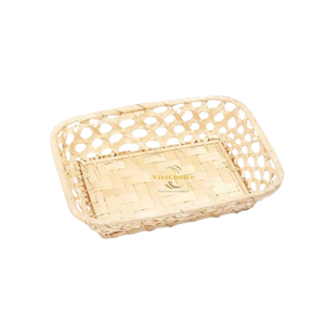 Bulk Supply Bamboo Basket Handmade Natural Woven Basket for Retail and Home Use - Product Image 5
