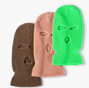 Unisex Winter Knitted Balaclava <b>Mask</b> Custom Logo Acrylic <b>Face</b> Cover For <b>Ski</b> And Outdoor Sports - Product Image 1