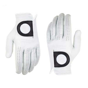 Guantes de Golf para Hombre de Cuero Genuino de la Mejor Calidad, Suaves y Duraderos, Impermeables, con Logotipo Personalizado, Cierre de Velcro, Cabretta - Product Image 4