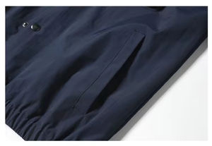 Chaqueta cortavientos impermeable de costura duradera personalizable transpirable de alta calidad OEM chaqueta acolchada de lluvia para exteriores de tela - Product Image 6