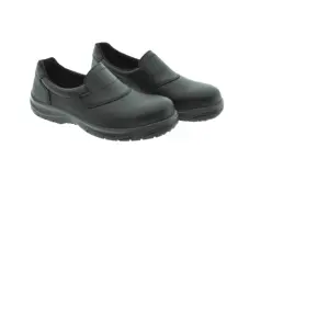 用于食品黑色PU PU鞋底超细纤维鞋面S2意大利高品质安全鞋