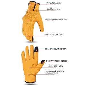 Concevez votre propre meilleur prix gants de moto personnalisés gants tactiques protection des articulations antidérapant entraînement en plein air sans doigts - Product Image 3