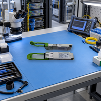 FTLC1157RGPL6-FB 100G QSFP28 CWDM4 2km dengan Modul Transceiver Optik hostFEC