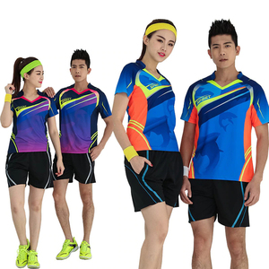 Maillots de tennis de table en polyester 100% à sublimation complète, uniforme de maillot de badminton de haute qualité pour hommes et femmes - Product Image 5