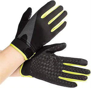 Good Quality Unisex Outdoor Running Gloves with Silicon Touch Screen Custom Logo Wholesale for Men and Women Jogging Hiking - Product Image 1