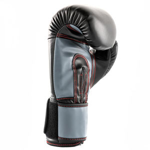 Gants de boxe en cuir MMA de haute qualité, couleur noire, entraînement, combat, légers, respirants, gants de boxe d'entraînement pour adultes - Product Image 4
