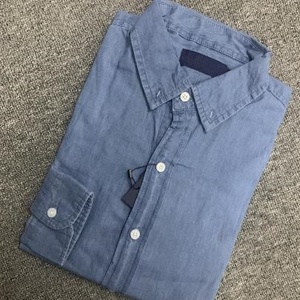 Chemises décontractées pour hommes en gros, chemises à manches longues de haute qualité, tissées en satin, jeans en denim tricotés pour hommes - Product Image 2
