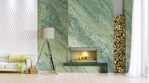 แผ่นหินแกรนิตธรรมชาติระดับพรีเมี่ยมสีเขียวคลื่นแผ่นขัดกระเบื้องและบล็อกสำหรับห้องครัวห้องน้ำกลางแจ้ง-การออกแบบที่ทันสมัย - Product Image 2