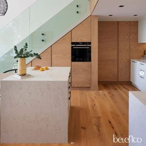 <b>Prime</b> Core Calacatta Quartz Natural Stone Countertops | Custom Contemporary Kitchen Hotel Vanity Tops Fire Resistant - Product Image 5