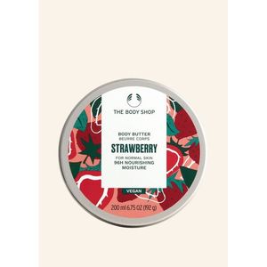 BODY SHOP Manteca Corporal Hidratante y Nutritiva con Vitamina C y Aroma a Fresa 200ML para Piel Normal - Product Image 1