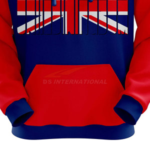 Pull à capuche léger écologique sublimé personnalisé Sweats à capuche graphiques personnalisés imprimés en couleur pour hommes femmes printemps - Product Image 3