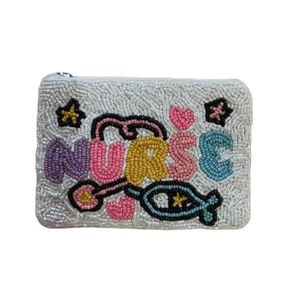 Cartera pequeña de enfermera con bordado de cuentas artesanal Premium hermosa elegante Premium y alta calidad elegante por Hiba Enterprises - Product Image 1