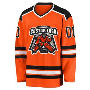 Maillot de hockey sur glace crossover 100% polyester imprimé par transfert thermique antibactérien à séchage rapide, option de nom d'équipe personnalisé, unisexe adulte - Product Image 5