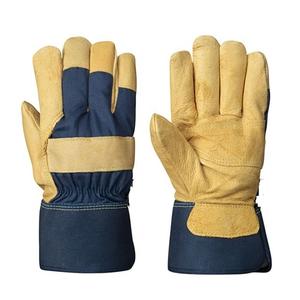 ถุงมือนิรภัยสำหรับงานก่อสร้างสำหรับงานเชื่อมหนังแท้ - Product Image 4