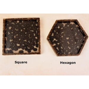 Multi Design Brown Color Coasters Customized Tabletop Decoration Trending Drink Ware Mat and Pads <b>Glass</b> Holder Functional - Product Image 2