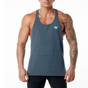 Débardeurs d'été sans manches décontractés pour hommes en polyester et en coton au prix de gros - Product Image 1