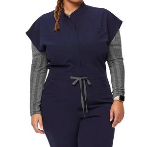 Nouveautés : Combinaison d'hôpital personnalisable en toile pour femmes, tenue d'infirmière une pièce - Product Image 1