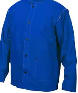 2025 alta calidad nuevo estilo vaca Split cuero soldadura chaqueta Equipo de Trabajo Industrial Venta caliente chaqueta de soldadura de cuero - Product Image 6