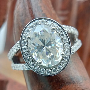 Custom Fancy Solitaire Engagement Wedding Anniversary Gift <b>Ring</b> VVS Lab Grown <b>Set</b> Trendy 925 Sterling <b>Silver</b> Diamond Parties - Product Image 5