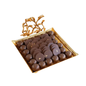 Bandeja de servidor de Chocolate hecha a mano con exhibición de dulces de Metal dorado de calidad superior para bodas, cumpleaños y eventos - Product Image 2