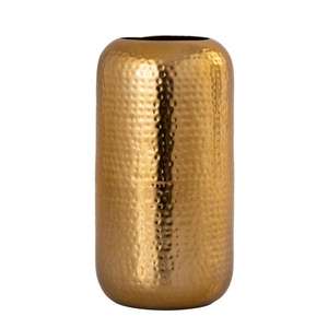 Juego de 2 floreros decorativos de metal con acabado natural perfecto para accesorios de decoración de hogar y hotel - Product Image 6