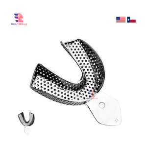 Outils d'impression de laboratoire dentaire en gros Plateau à dents Impression perforée inférieure X-Large - Product Image 1