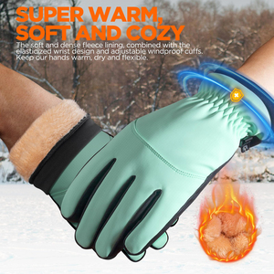 Gants de sport d'hiver pour hommes, chauds, doublés de polyester, avec une finition résistante à l'eau et longue durée. - Product Image 6