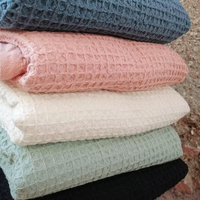 Serviette de plage Hammam Peshtemal de luxe en coton turc 100% gaufré teint en fil, qualité supérieure, 100x180cm, 450gr, séchage rapide, absorbante