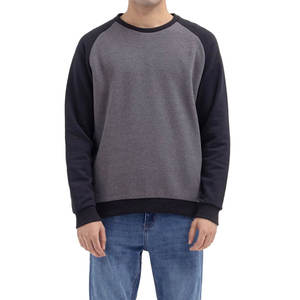 Venta al por mayor sudaderas de algodón pesado para hombres logotipo personalizado liso cuello redondo liso teñido sudaderas - Product Image 1