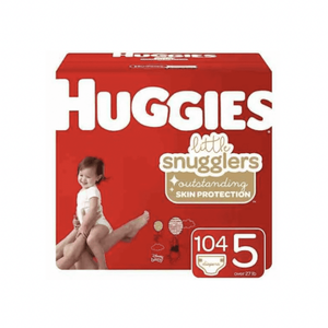 Couches Huggies taille 3, couches pour bébés Little Movers, taille 3 (16-28 livres), 156 unités (6 paquets de 26) - Product Image 1