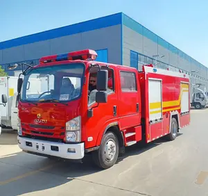 4x2 ISUZU 6000-8000 लीटर अग्निशमन ट्रक, बहु-Fuction firetruck का चयन वाहन पानी आग ट्रक