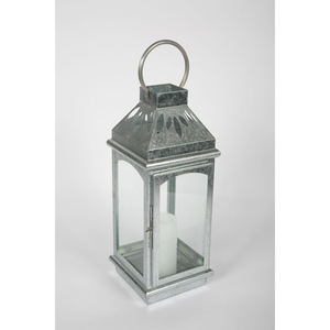 Galvanized Metal Hanging <b>Lantern</b> <b>Vintage</b> Style Decorative Candle Holder For Indoor Outdoor Garden Home Decor Wholesale Suppliers - Product Image 1