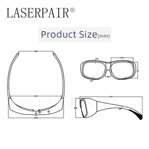 Gafas de Seguridad Láser para Operadores Dentales CE EN207 para 450nm 650nm 808nm 905nm 980nm 1064nm - Product Image 2
