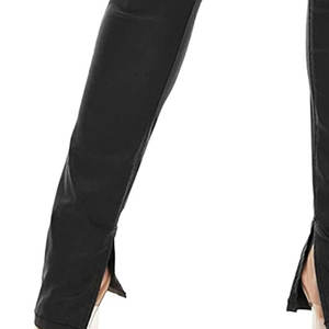 Pantalones de Cuero PU para Mujer, Diseño OEM Personalizado, Ropa Urbana de Invierno, Ecológicos, Transpirables, de Secado Rápido, Multicolores, Alta Calidad, para Adultos - Product Image 5