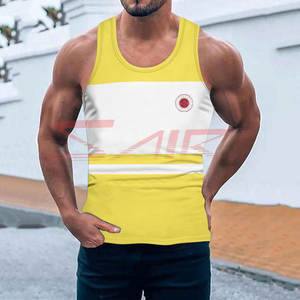 เสื้อกล้ามออกกำลังกายผู้ชายคุณภาพสูง สไตล์ใหม่ ลำลอง ผ้าถัก เป็นมิตรกับสิ่งแวดล้อม แห้งเร็ว ผลิตจากผ้าฝ้าย/ใยไผ่ ปรับแต่งได้ตามต้องการ - Product Image 5