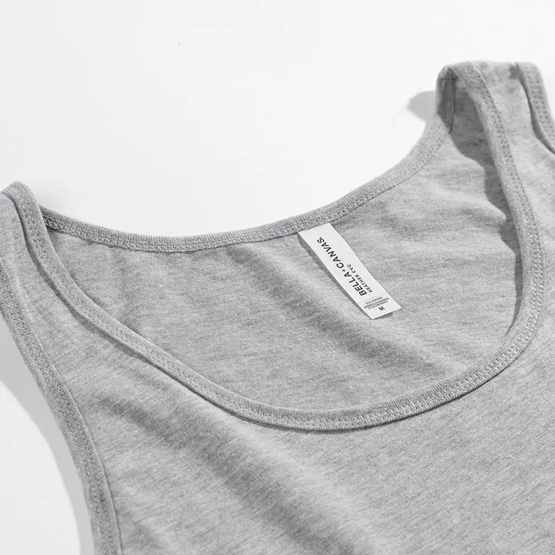 Heather Gray Bella Canvas Unisex Tank Top Custom Tri-Blend Tank - Design Online Build Your Brand Tank Tops Build Your Brand