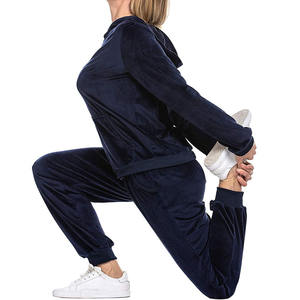 Custom <b>Women</b> Fashion Ladies <b>Velour</b> <b>Tracksuits</b> for Winter High Quality <b>Tracksuit</b> - Product Image 3