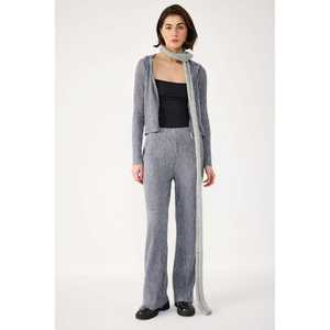 Pantalones Suaves con Cintura Elástica y Acanalado - Product Image 2