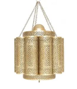 Design fustellato fatto a mano lampada hsmging pendente arabo lusso personalizza design portacandele di vendita caldo