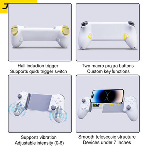 Tay cầm chơi game không dây Jemdo với động cơ rung HD, thiết kế cần điều khiển 7 inch, hỗ trợ NS/PC/Điện thoại di động - Product Image 5