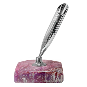 ที่ใส่ปากกา2025สินค้ามาใหม่ปากกาลูกลื่น Chalcedony สีแดงลายทาง - Product Image 1