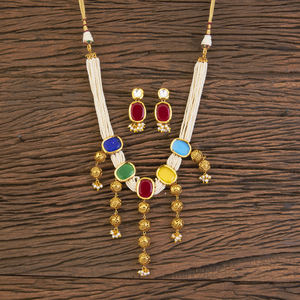 ล่าสุดขายส่งที่มีคุณภาพของโบราณหลายมาลาชุดสร้อยคอชุบทอง18457ในเครื่องประดับแฟชั่น - Product Image 1